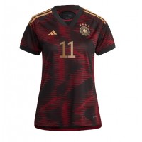 Echipament fotbal Germania Mario Gotze #11 Tricou Deplasare Mondial 2022 pentru femei maneca scurta